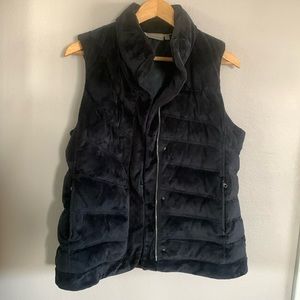 Athleta Black Goose Down Puffer Vest